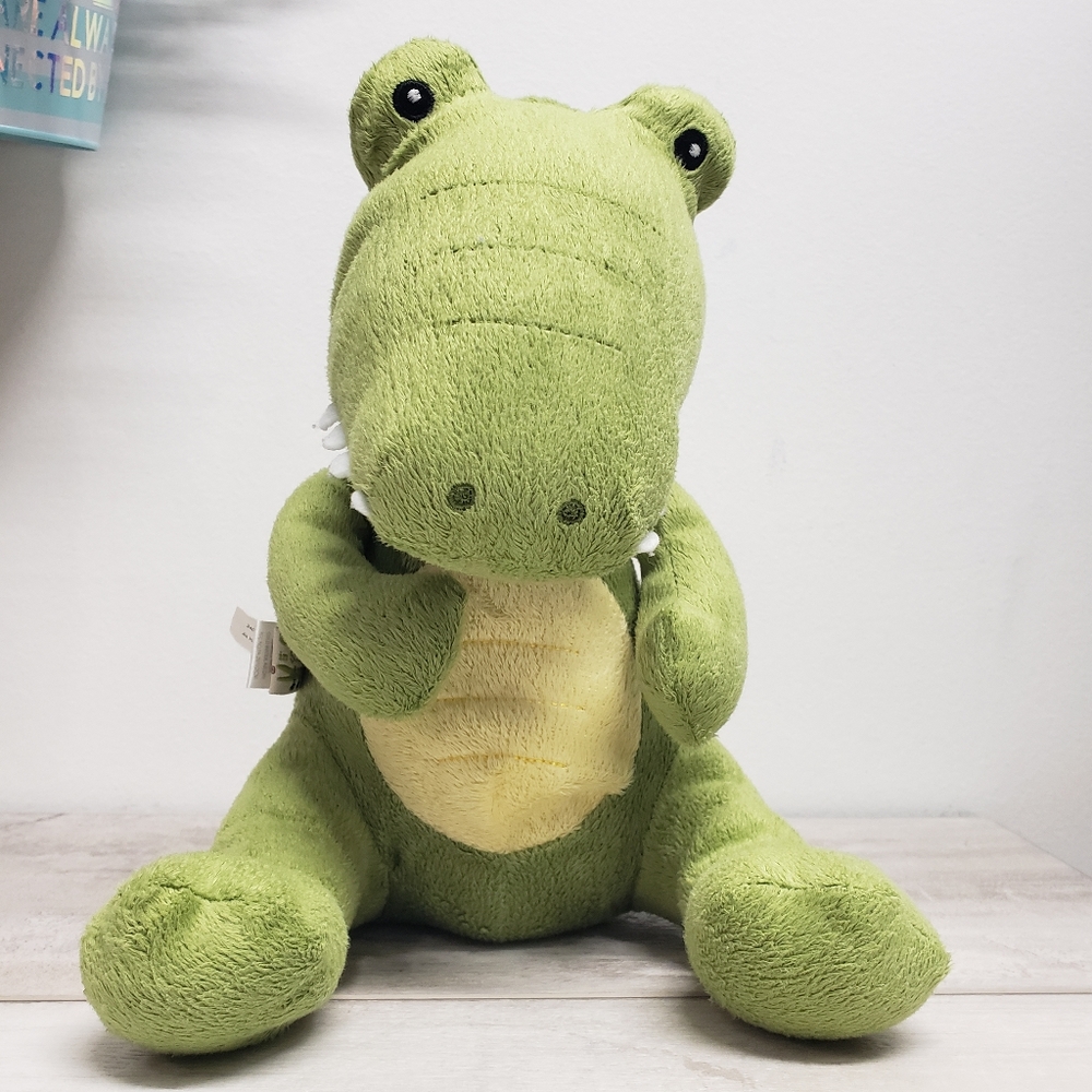 Baby Aspen Stuffed Animal Plush Croc In Socks Baby Rattle Soft Lovey